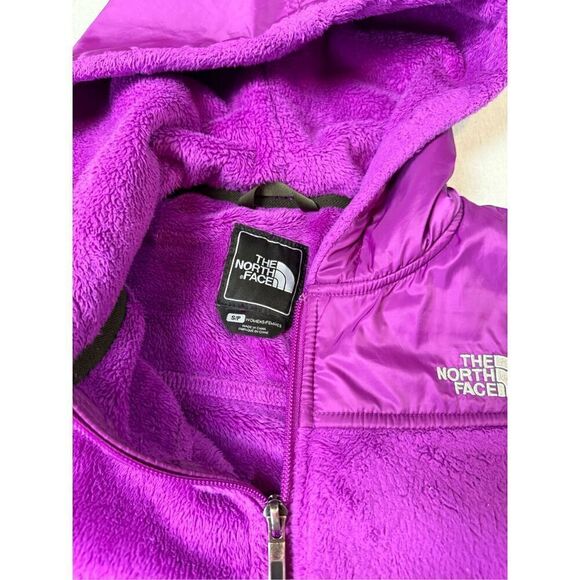 The North Face Fuzzy Fleece Jacket Women’s Sz S Purple - Picture 5 of 6